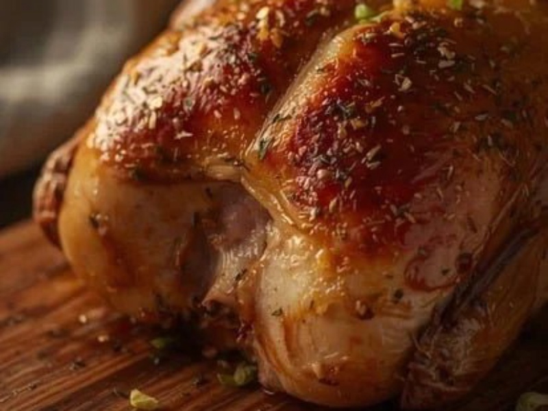 Zitronen-Kräuter-Hähnchen aus dem Räucherofen
